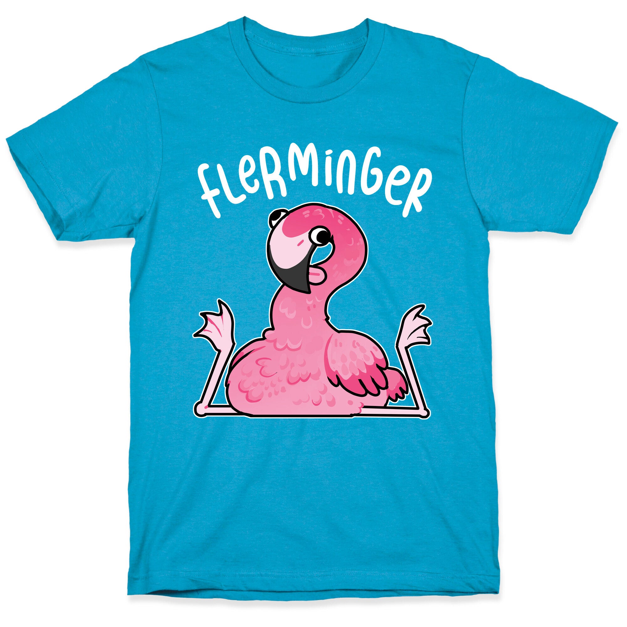 Derpy Flamingo Flerminger Unisex Triblend Tee
