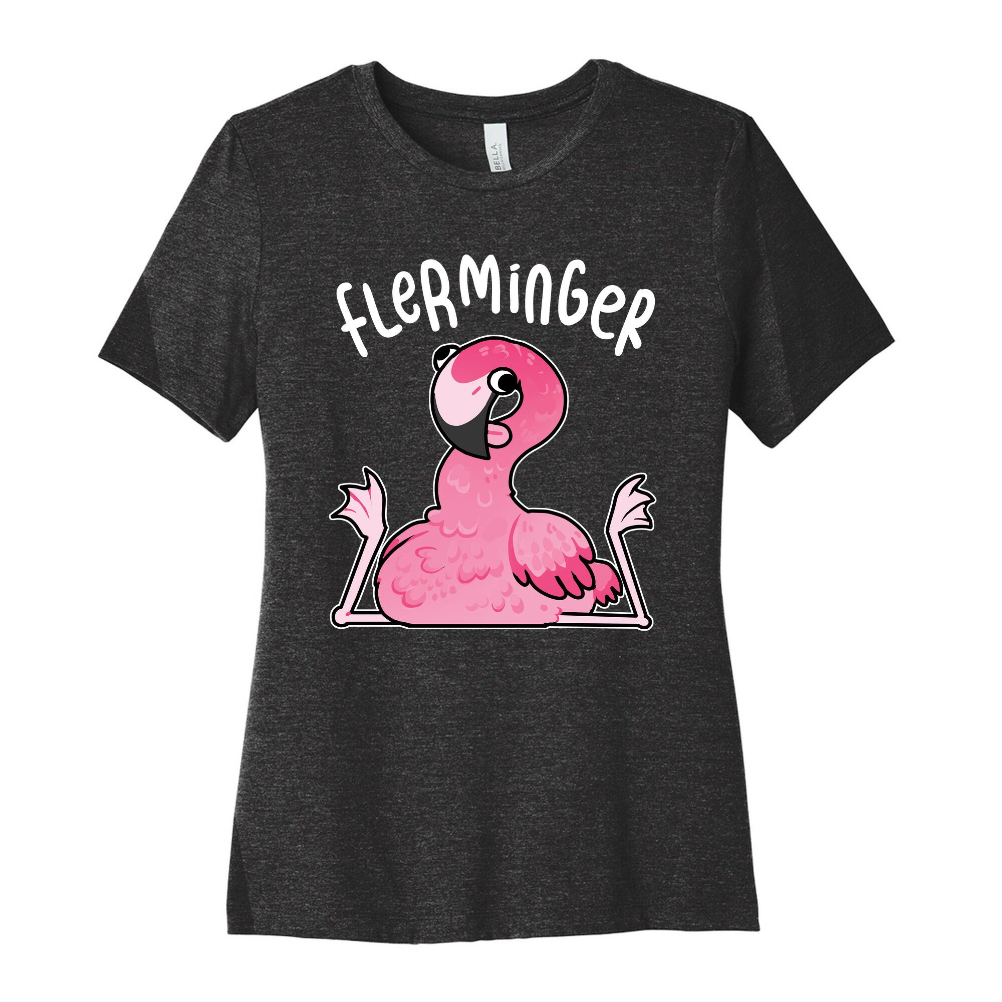 Derpy Flamingo Flerminger Women's Cotton Tee