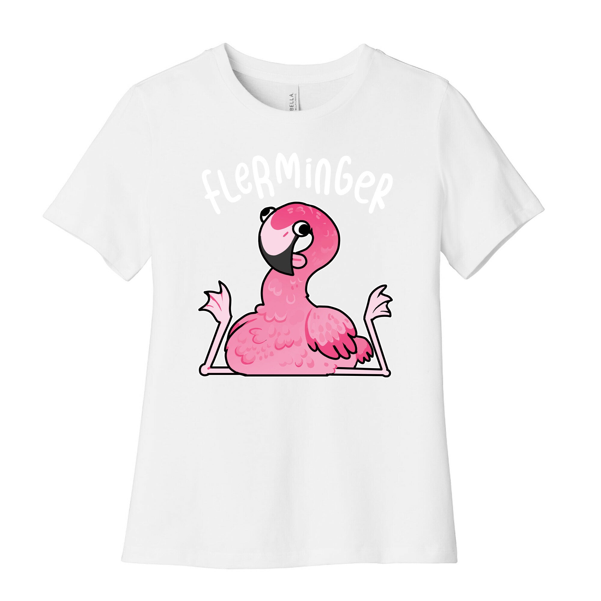 Derpy Flamingo Flerminger Women's Cotton Tee