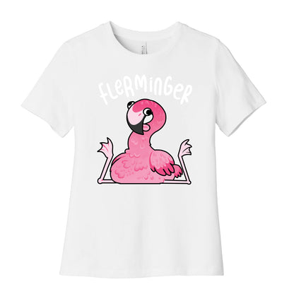 Derpy Flamingo Flerminger Women's Cotton Tee