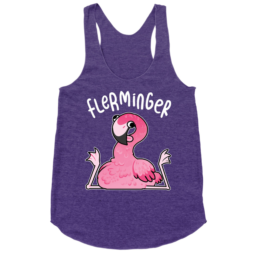 Derpy Flamingo Flerminger Racerback Tank
