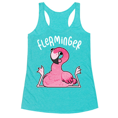 Derpy Flamingo Flerminger Racerback Tank