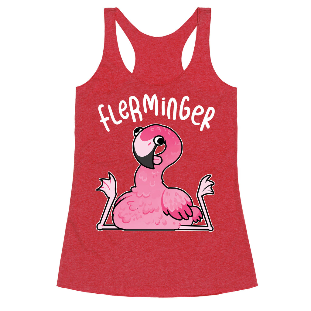 Derpy Flamingo Flerminger Racerback Tank