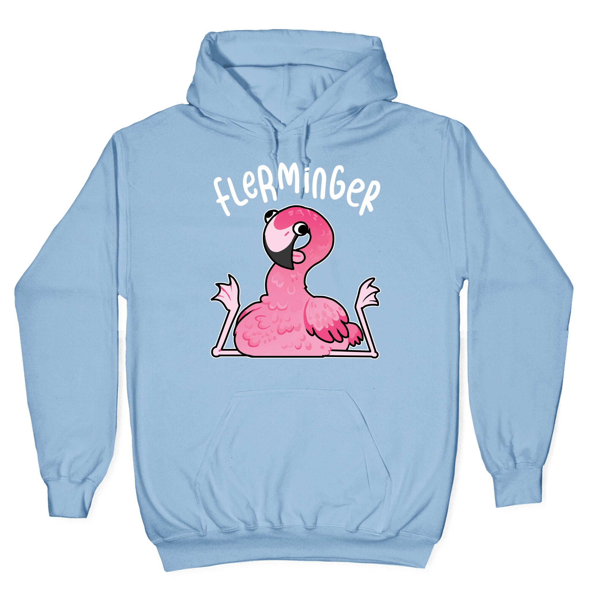 Derpy Flamingo Flerminger Hoodie