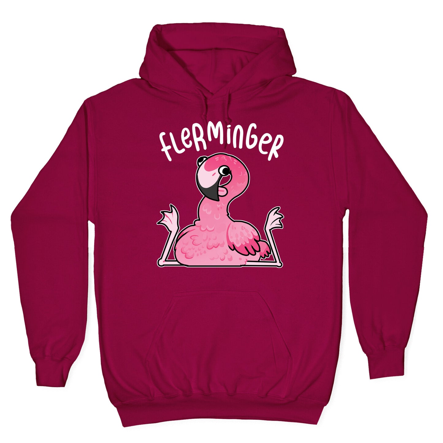 Derpy Flamingo Flerminger Hoodie