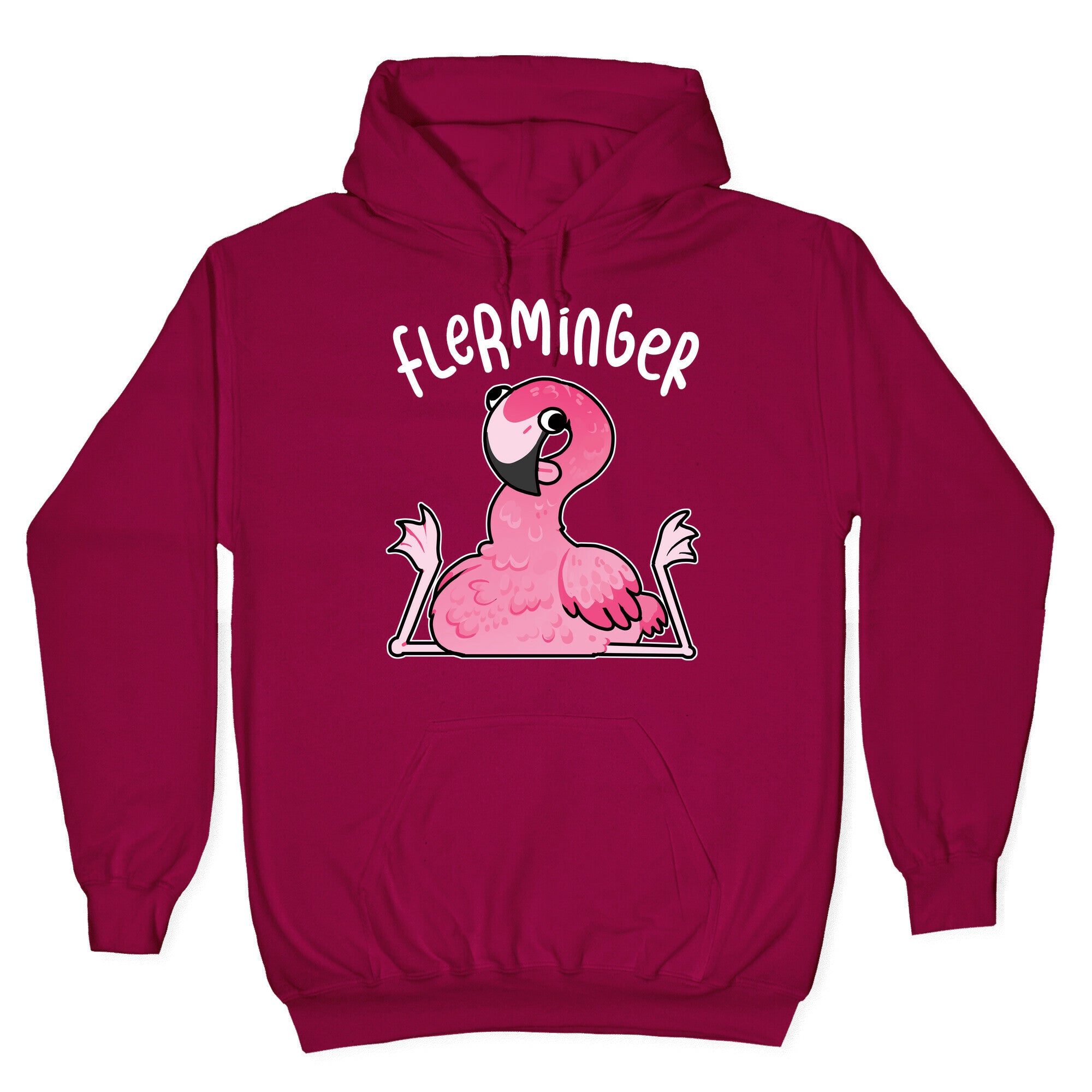 Derpy Flamingo Flerminger Hoodie