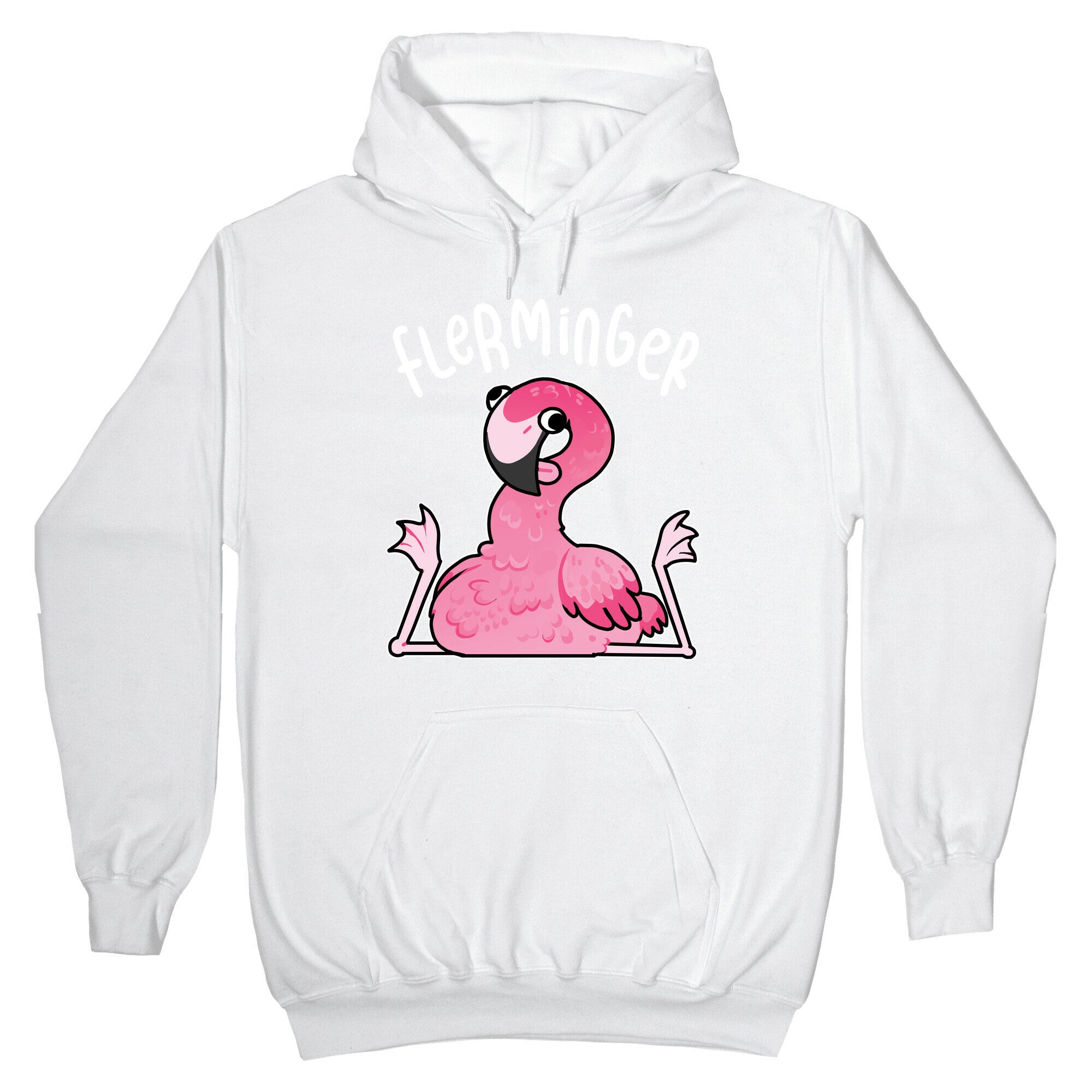 Derpy Flamingo Flerminger Hoodie