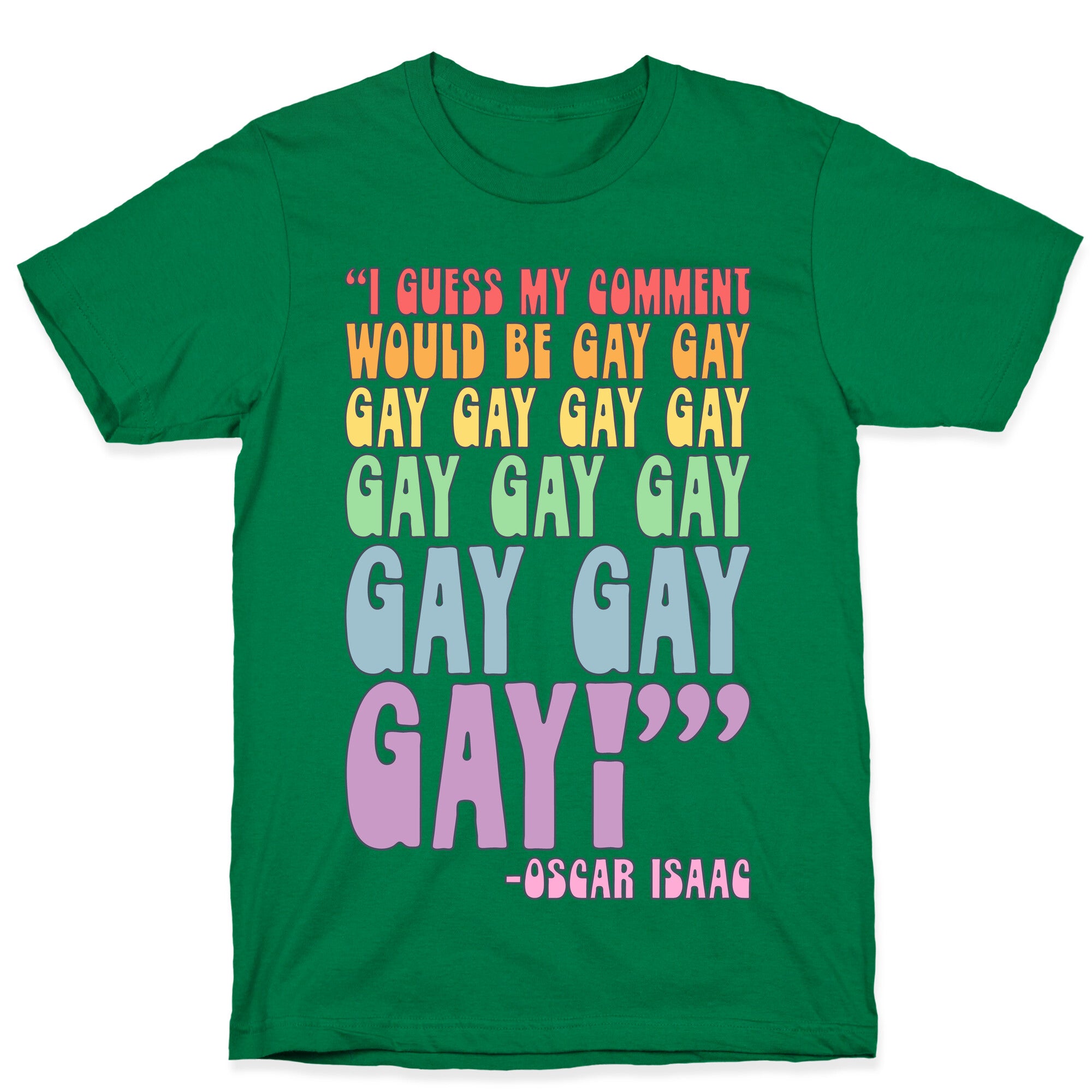 I Guess My Comment Would Be Gay Gay Gay Quote T-Shirt