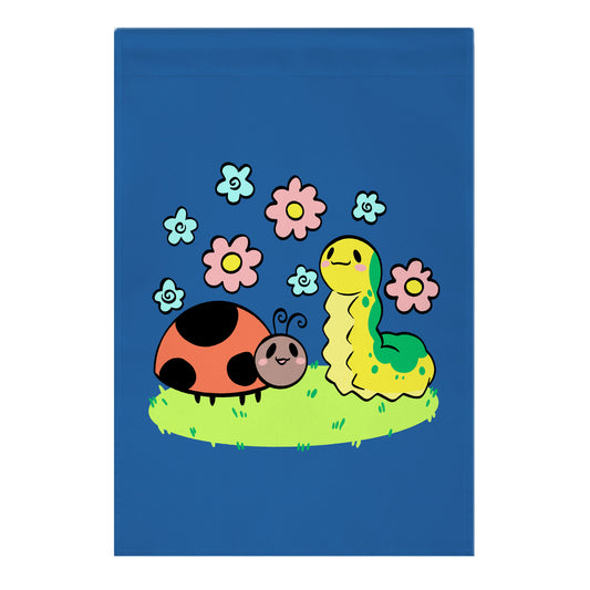 Cute Buggy Friends Garden Flag