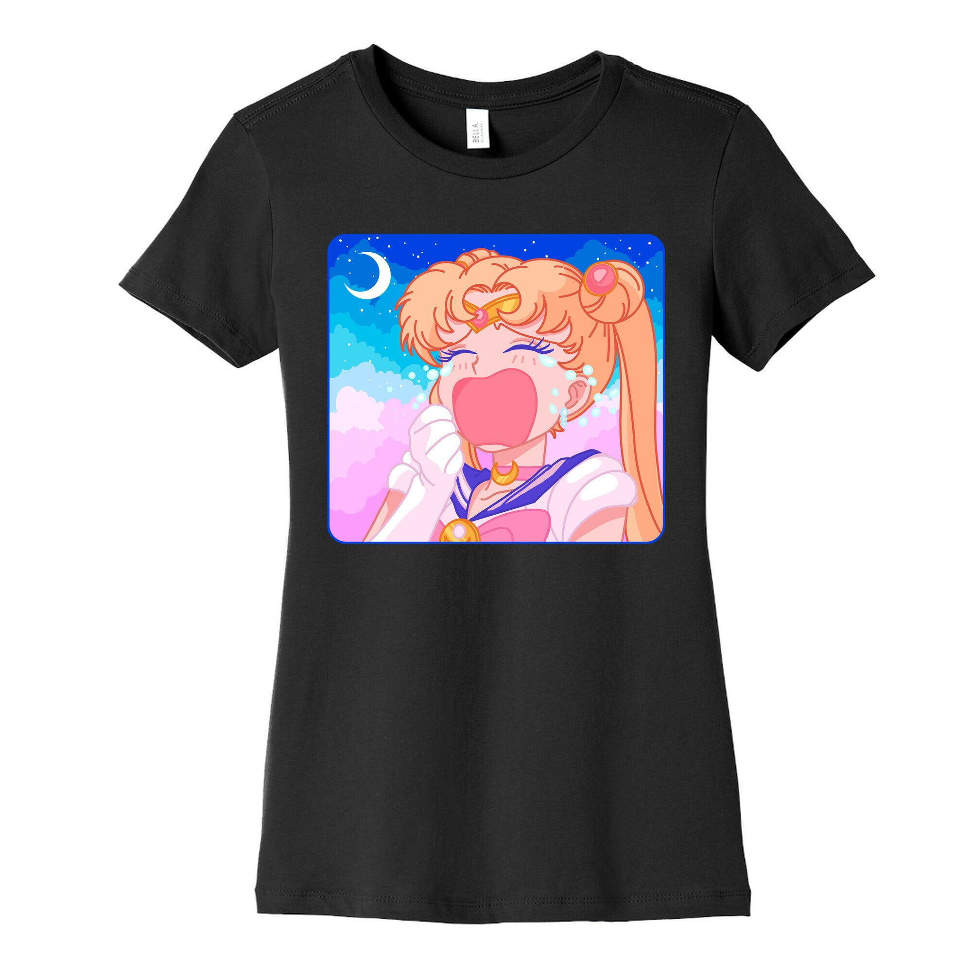 Crying Usagi Sky Women's Cotton Tee