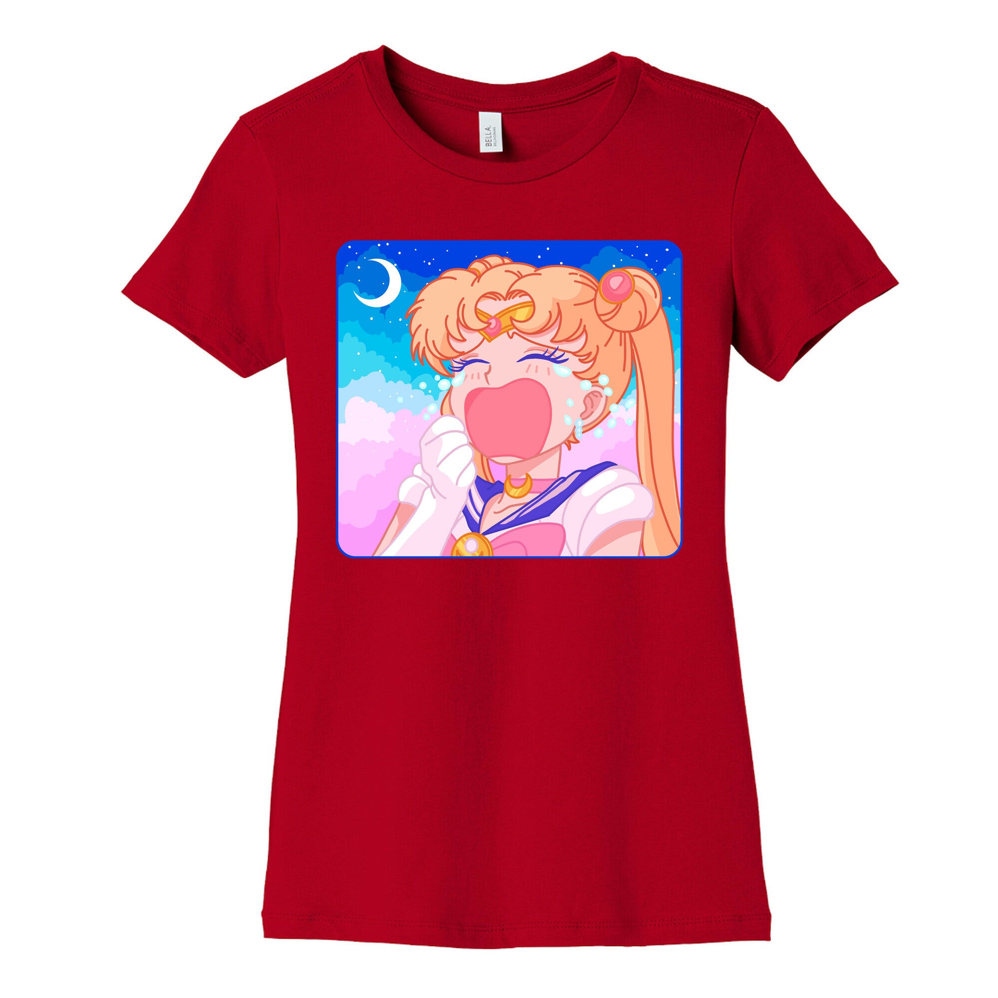 Crying Usagi Sky Women's Cotton Tee