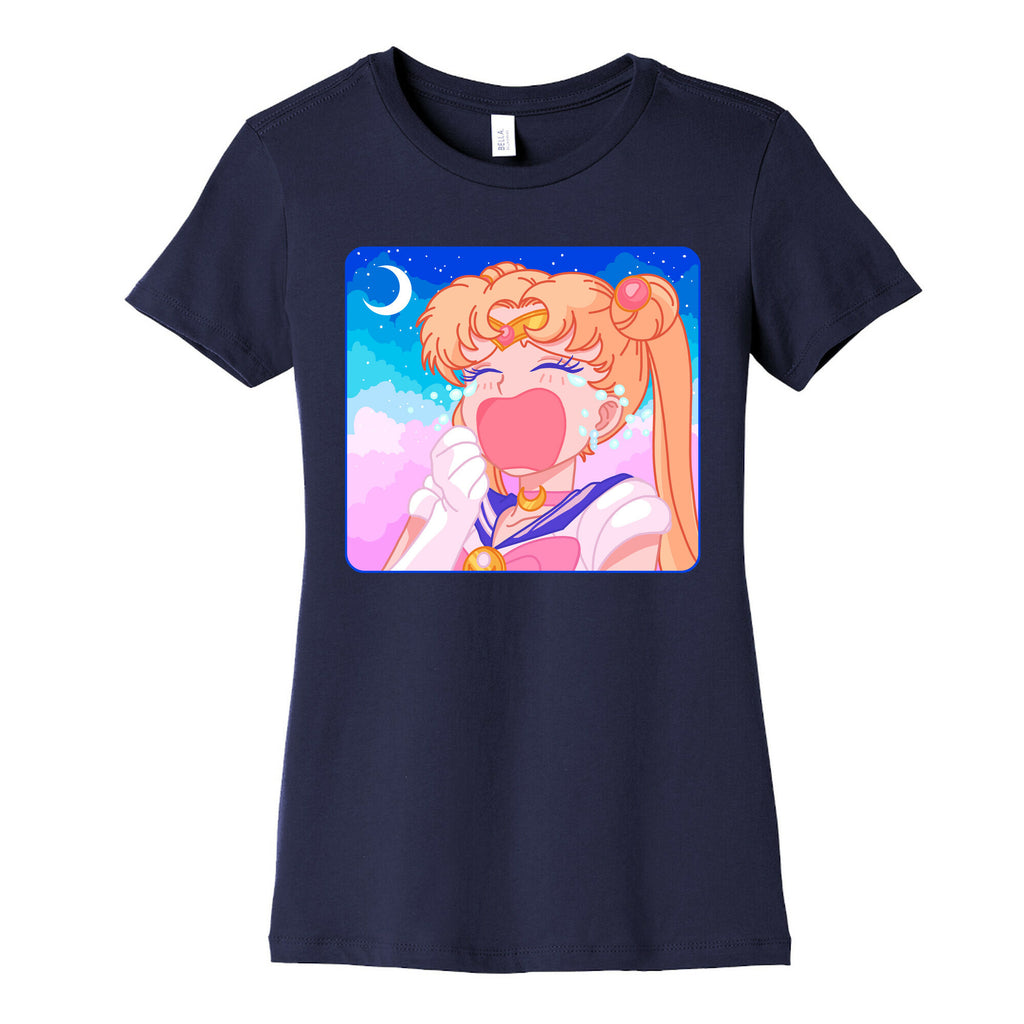 Crying Usagi Sky Women's Cotton Tee