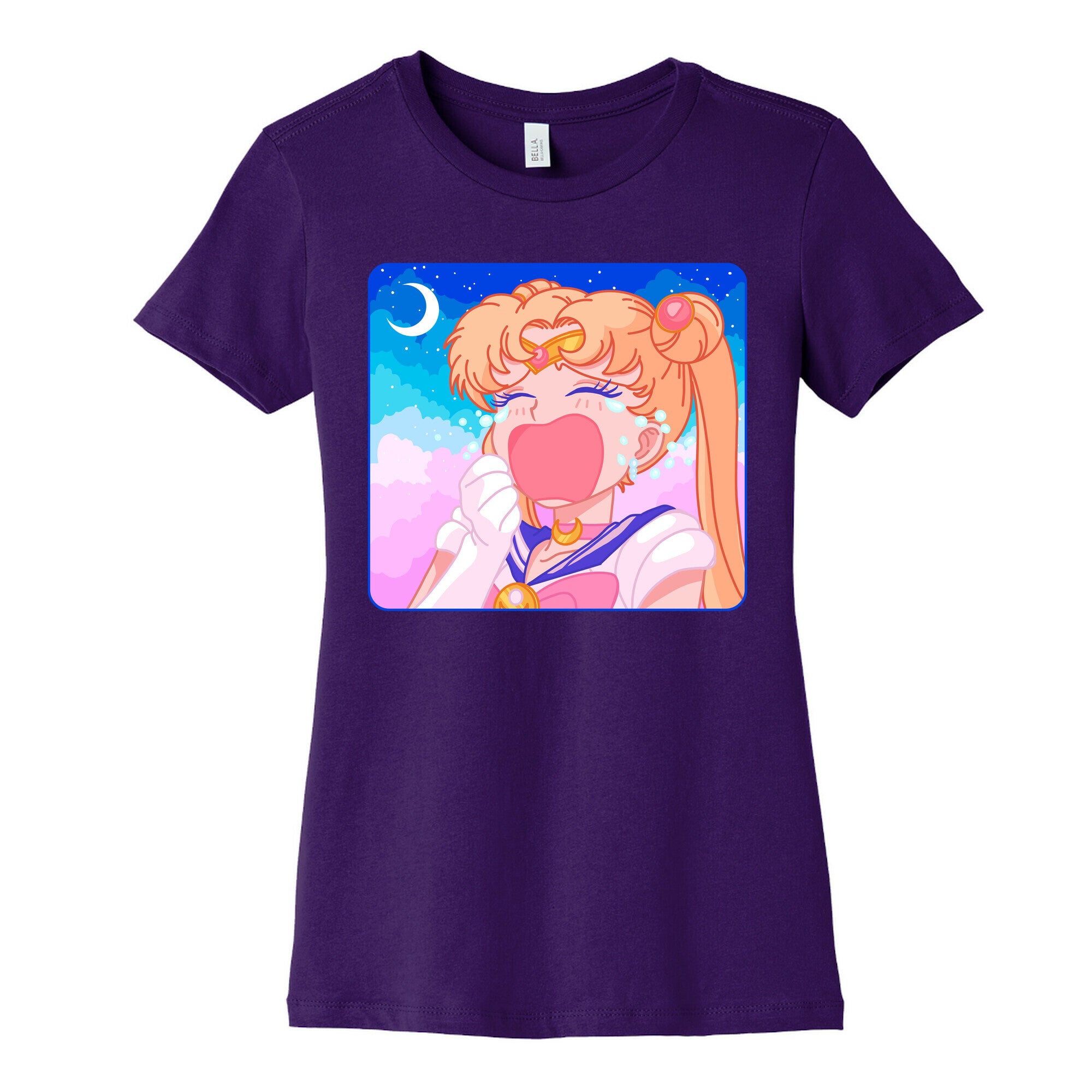 Crying Usagi Sky Women's Cotton Tee