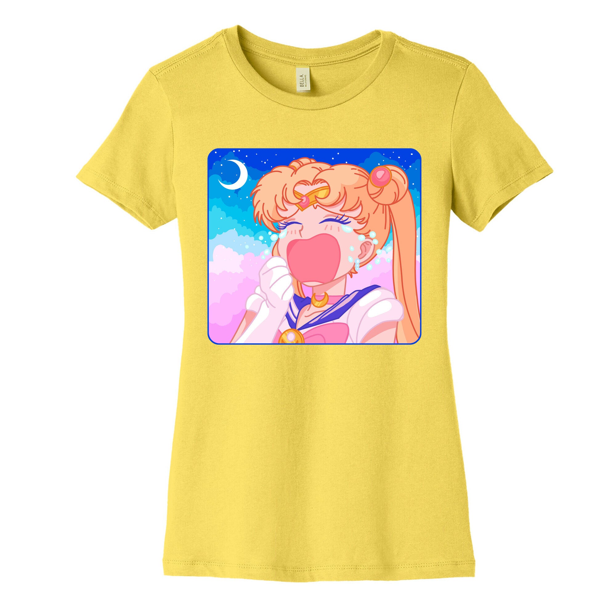 Crying Usagi Sky Women's Cotton Tee