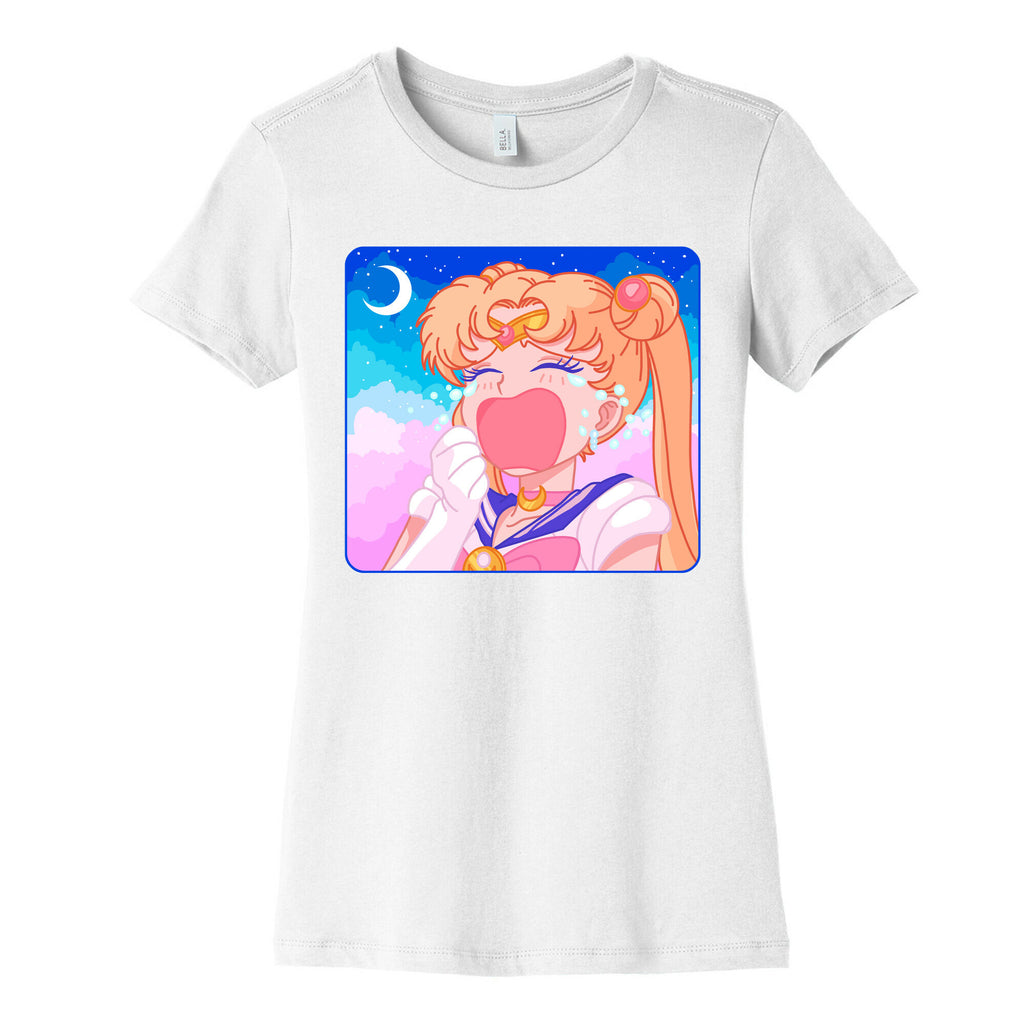 Crying Usagi Sky Women's Cotton Tee