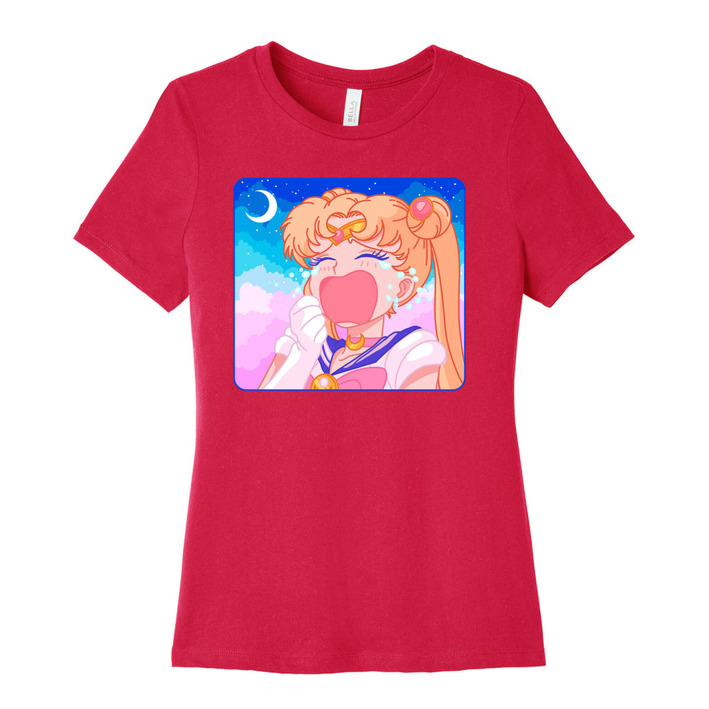 Crying Usagi Sky Women's Cotton Tee