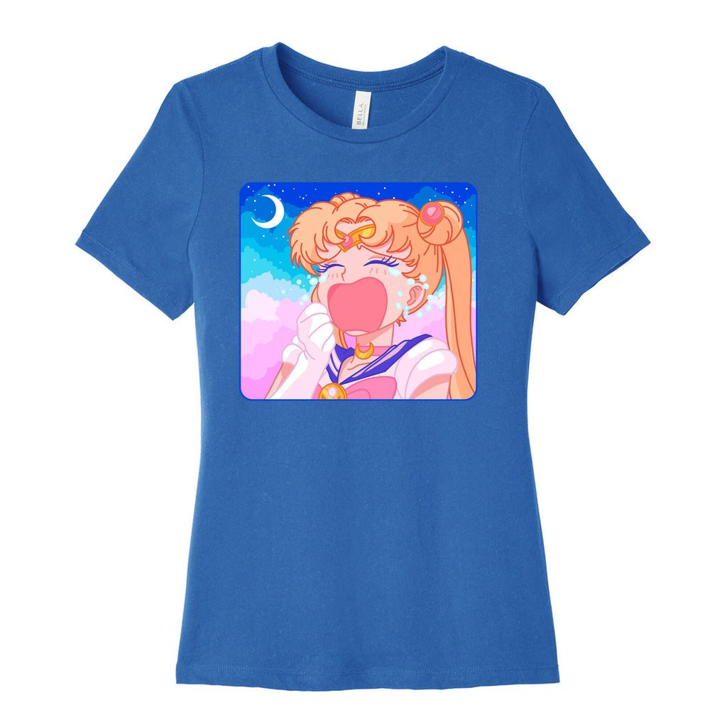 Crying Usagi Sky Women's Cotton Tee
