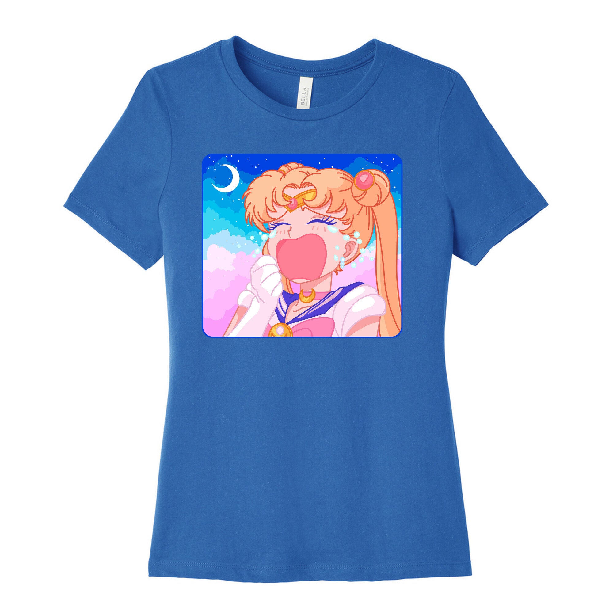 Crying Usagi Sky Women's Cotton Tee