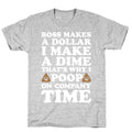 Boss Makes A Dollar, I Make A Dime, That's Why I Poop On Company Time T-Shirt