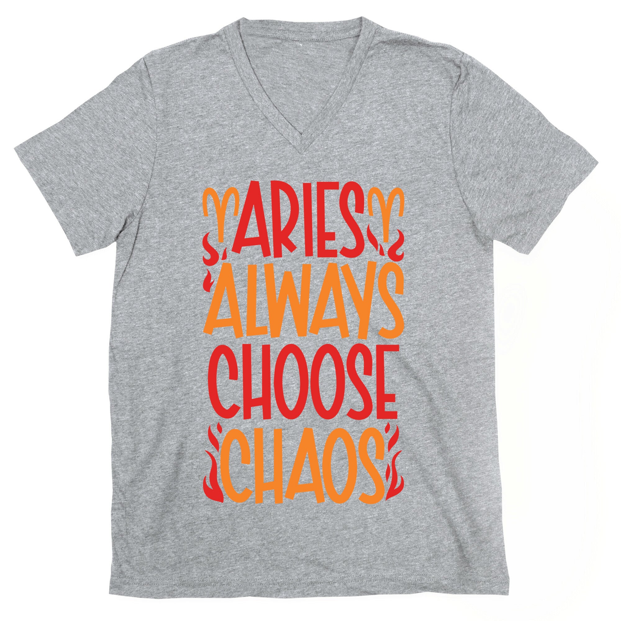 Aries Always Choose Chaos  V-Neck