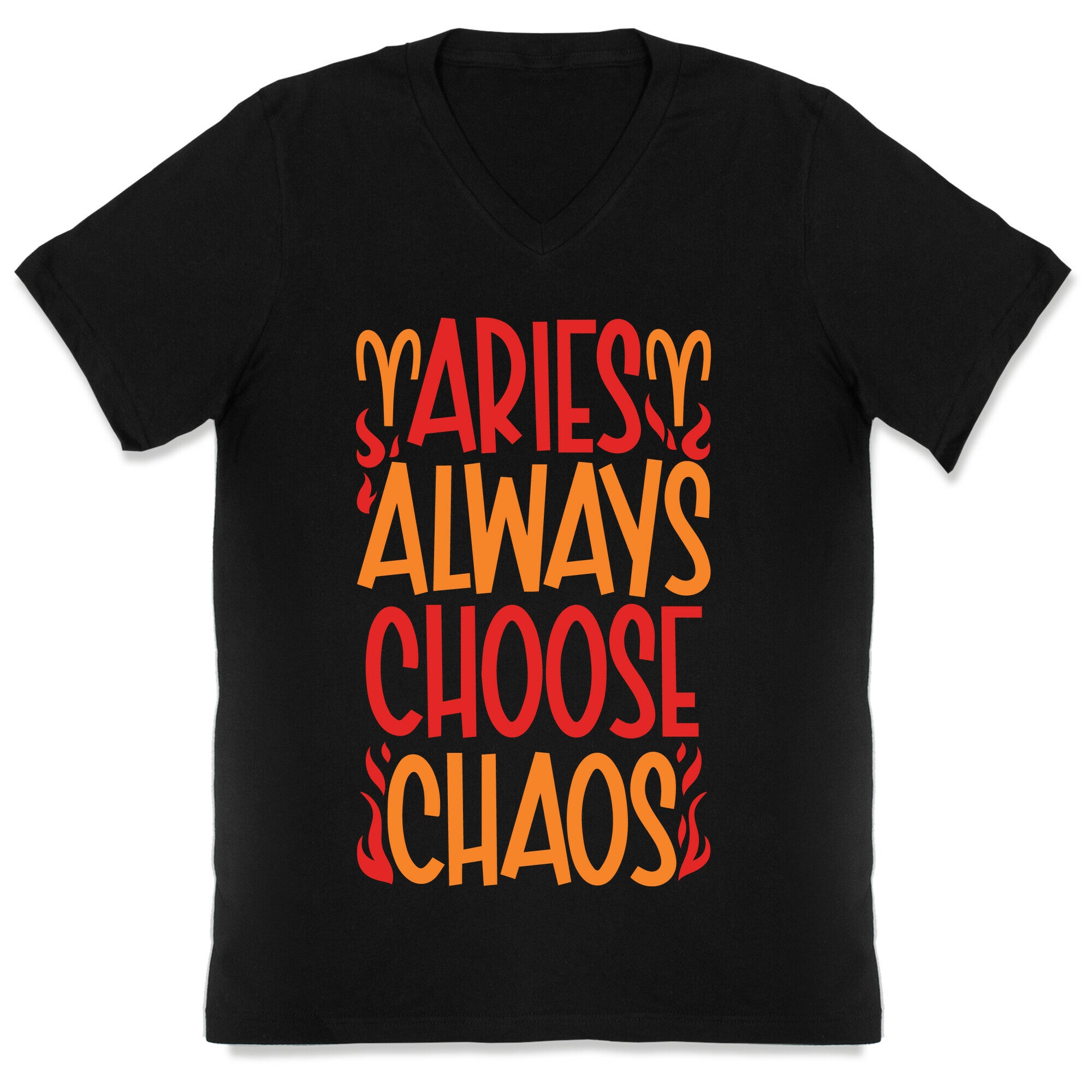 Aries Always Choose Chaos  V-Neck