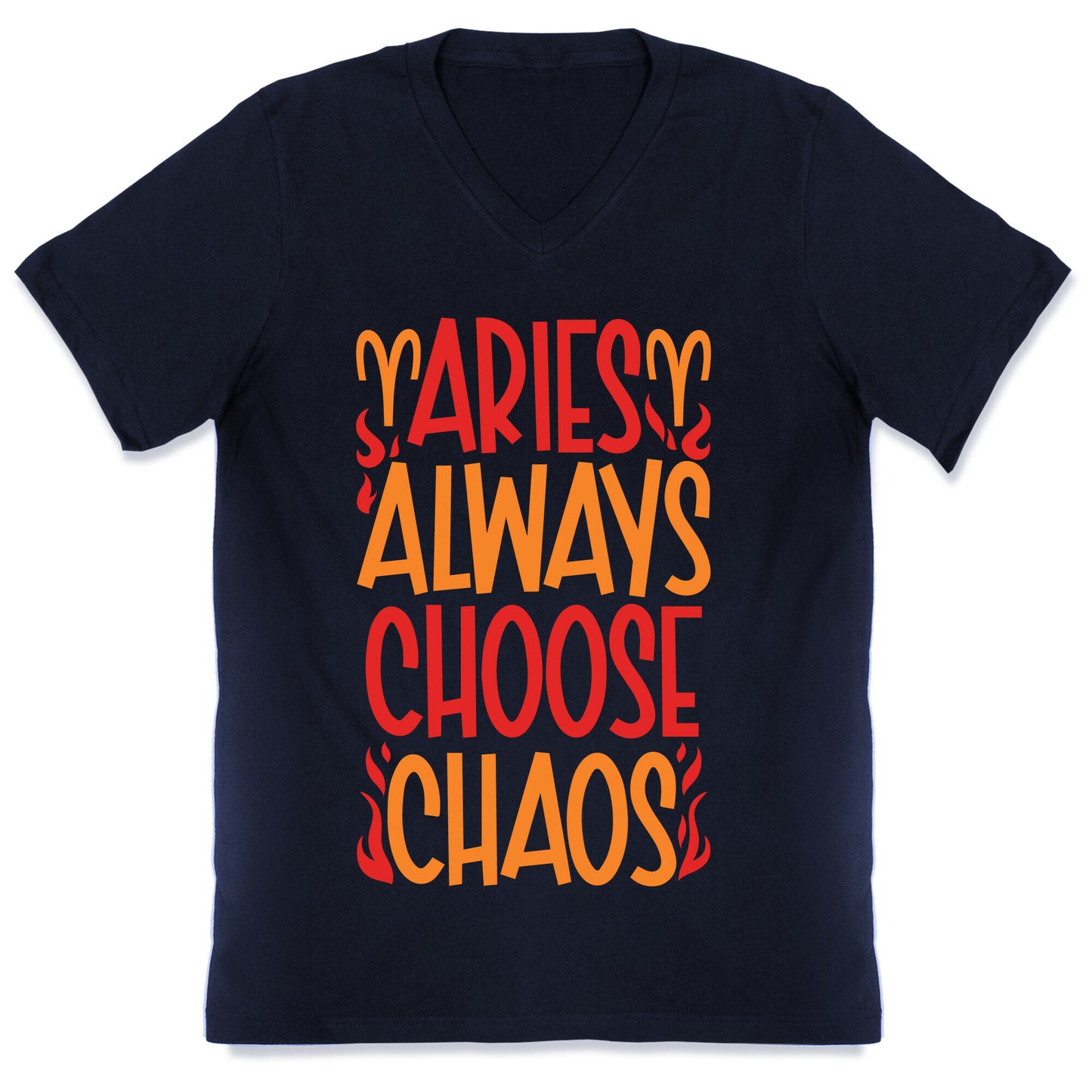 Aries Always Choose Chaos  V-Neck