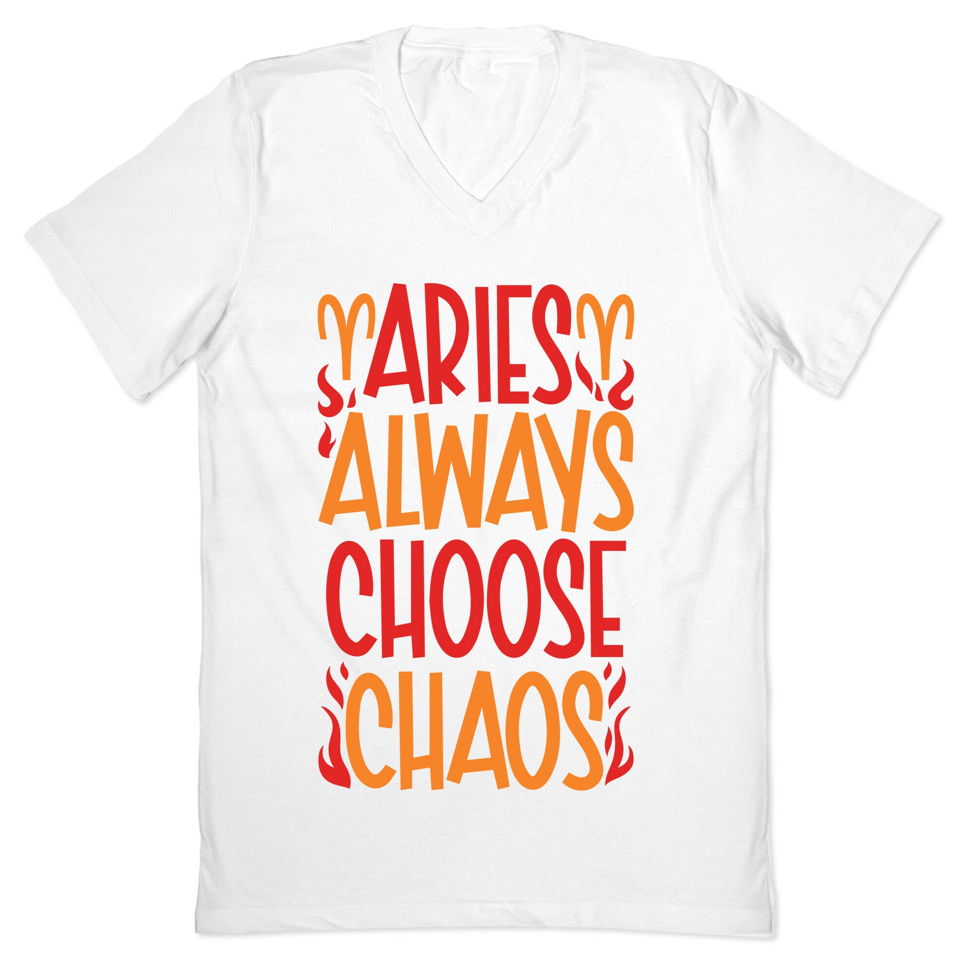 Aries Always Choose Chaos  V-Neck