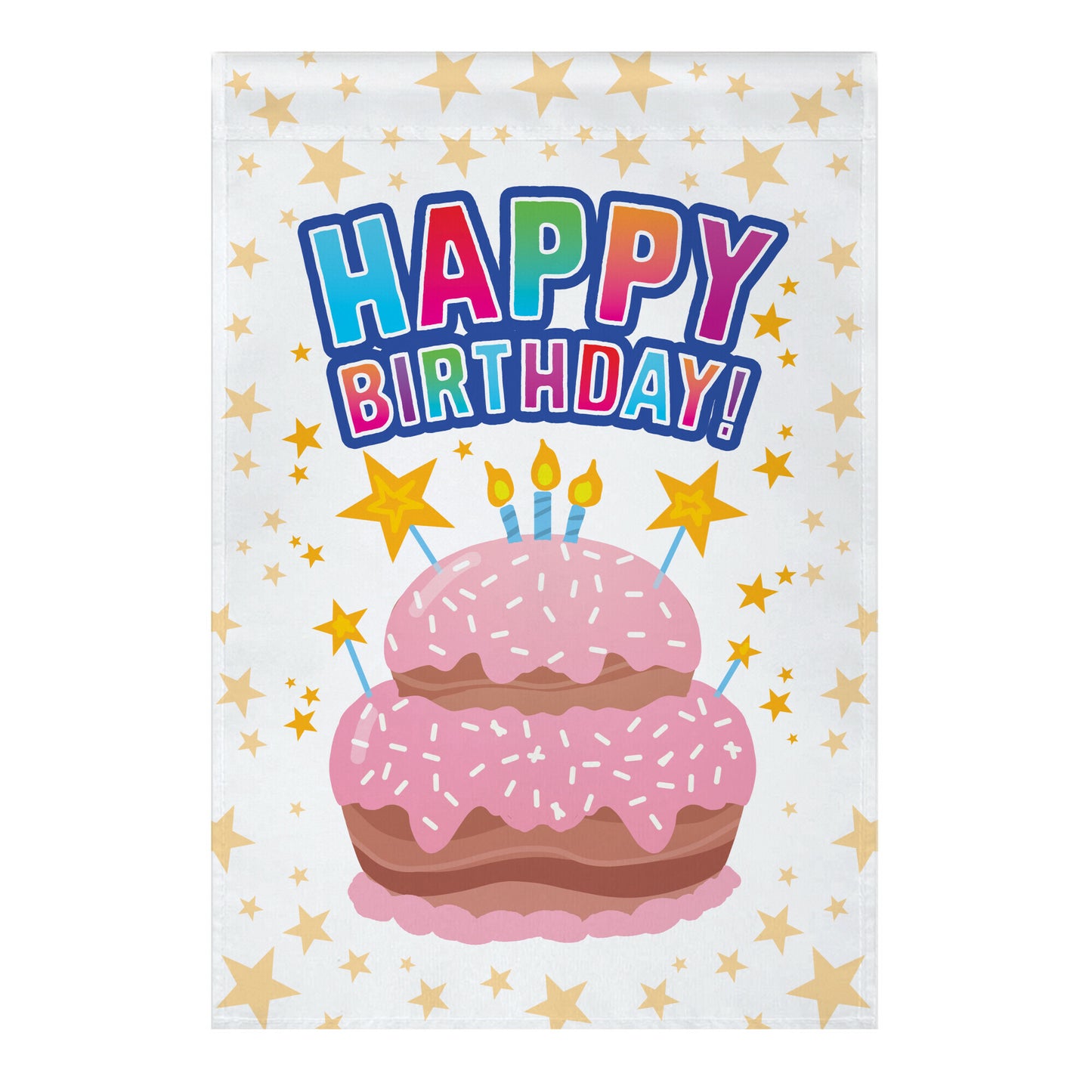 Happy Birthday Signage Garden Flag