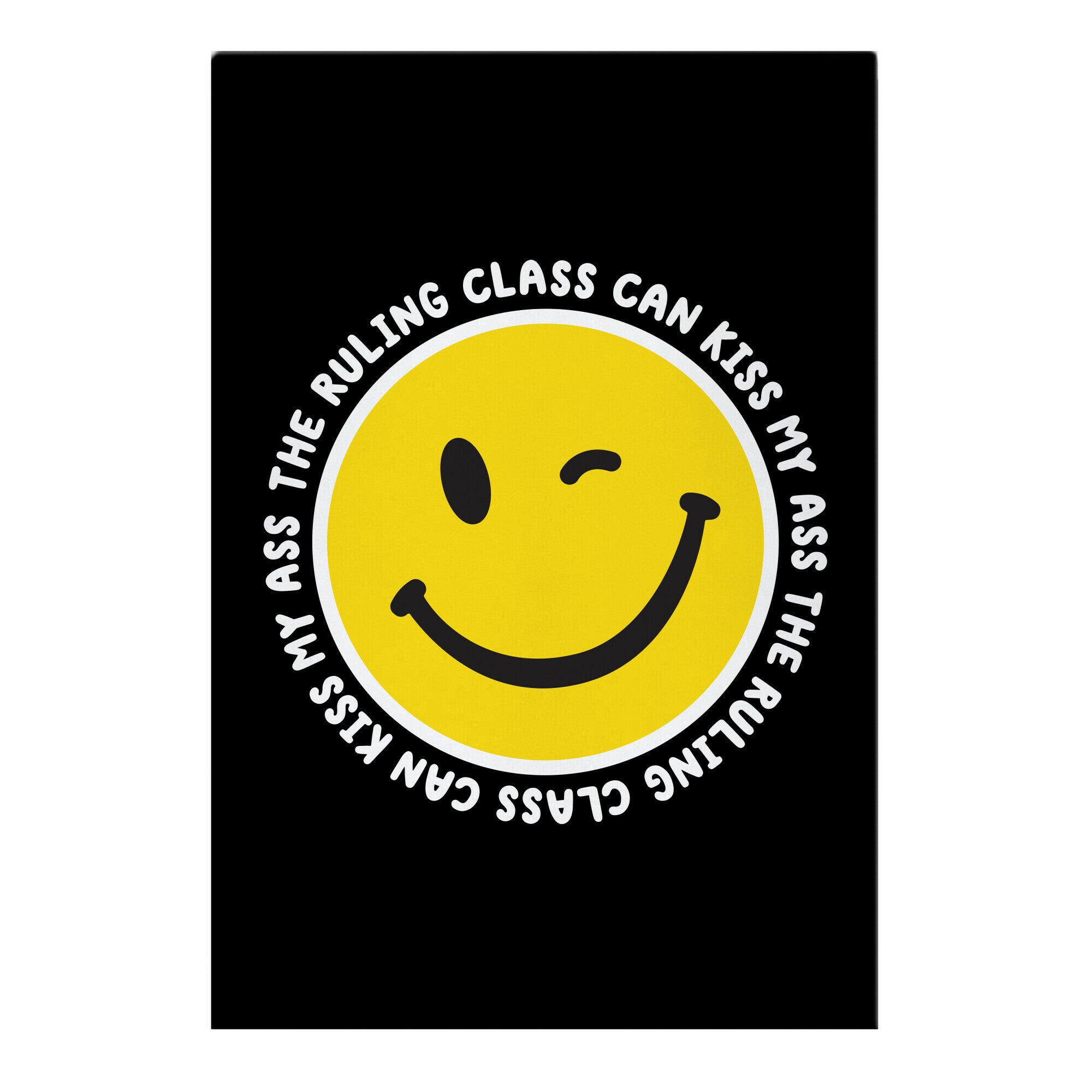 The Ruling Class Can Kiss My Ass Garden Flag