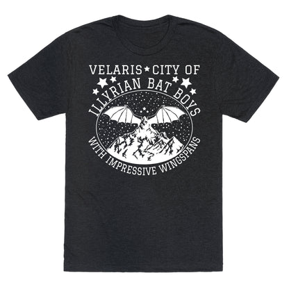 City Of Illyrian Bat Boys With Impressive Wingspans Unisex Triblend Tee