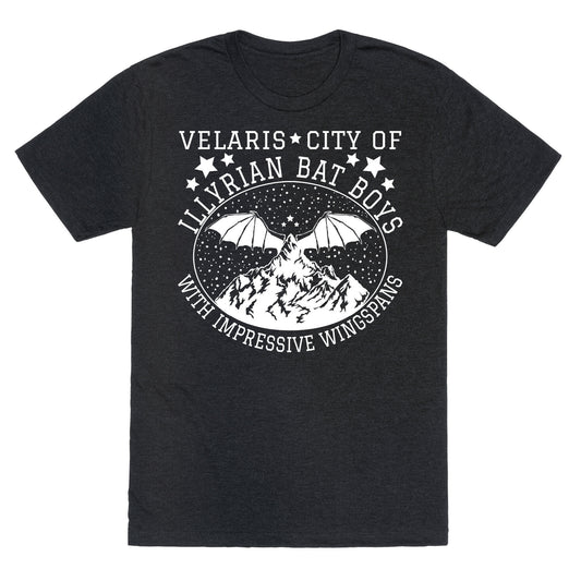 City Of Illyrian Bat Boys With Impressive Wingspans Unisex Triblend Tee