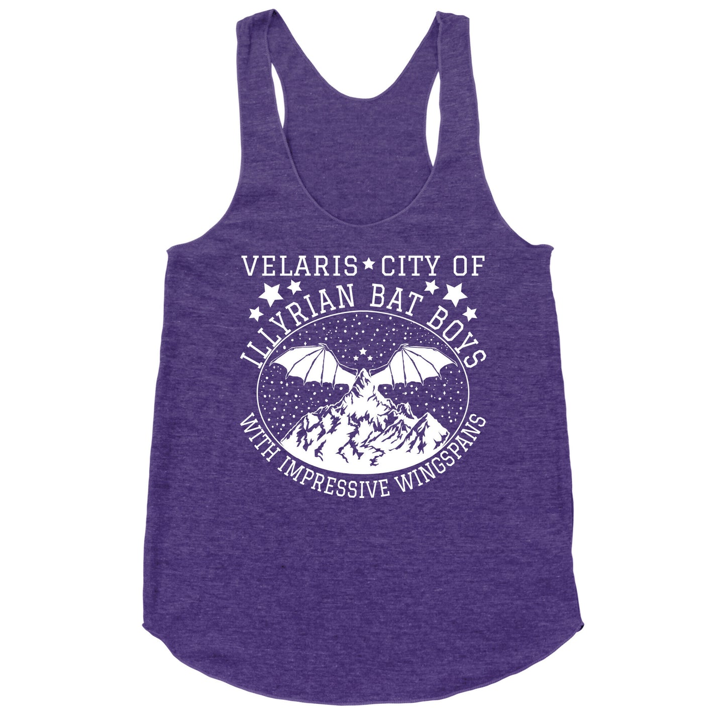 City Of Illyrian Bat Boys With Impressive Wingspans Racerback Tank