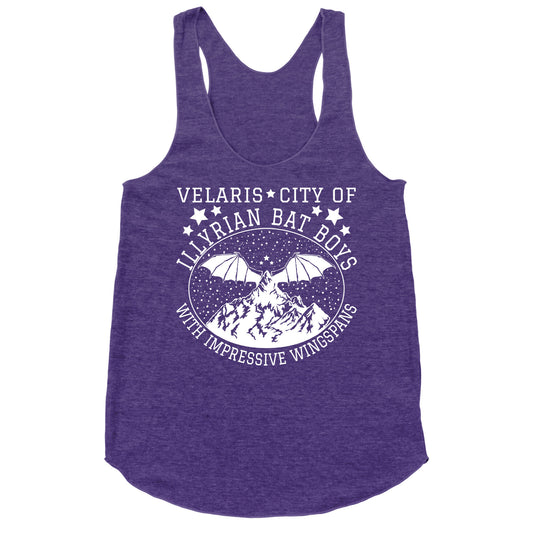 City Of Illyrian Bat Boys With Impressive Wingspans Racerback Tank