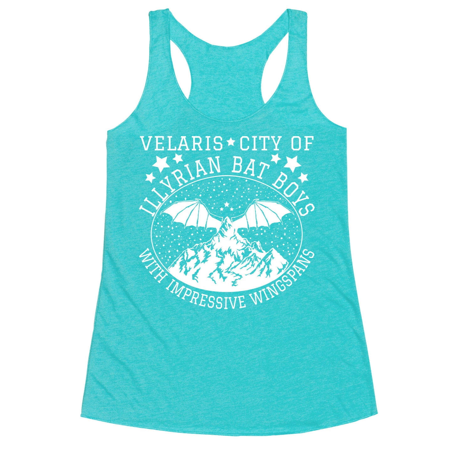 City Of Illyrian Bat Boys With Impressive Wingspans Racerback Tank