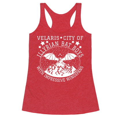 City Of Illyrian Bat Boys With Impressive Wingspans Racerback Tank