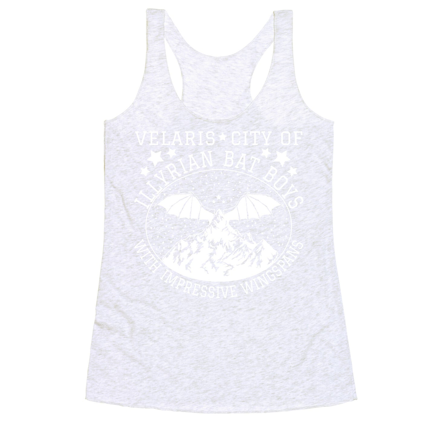 City Of Illyrian Bat Boys With Impressive Wingspans Racerback Tank