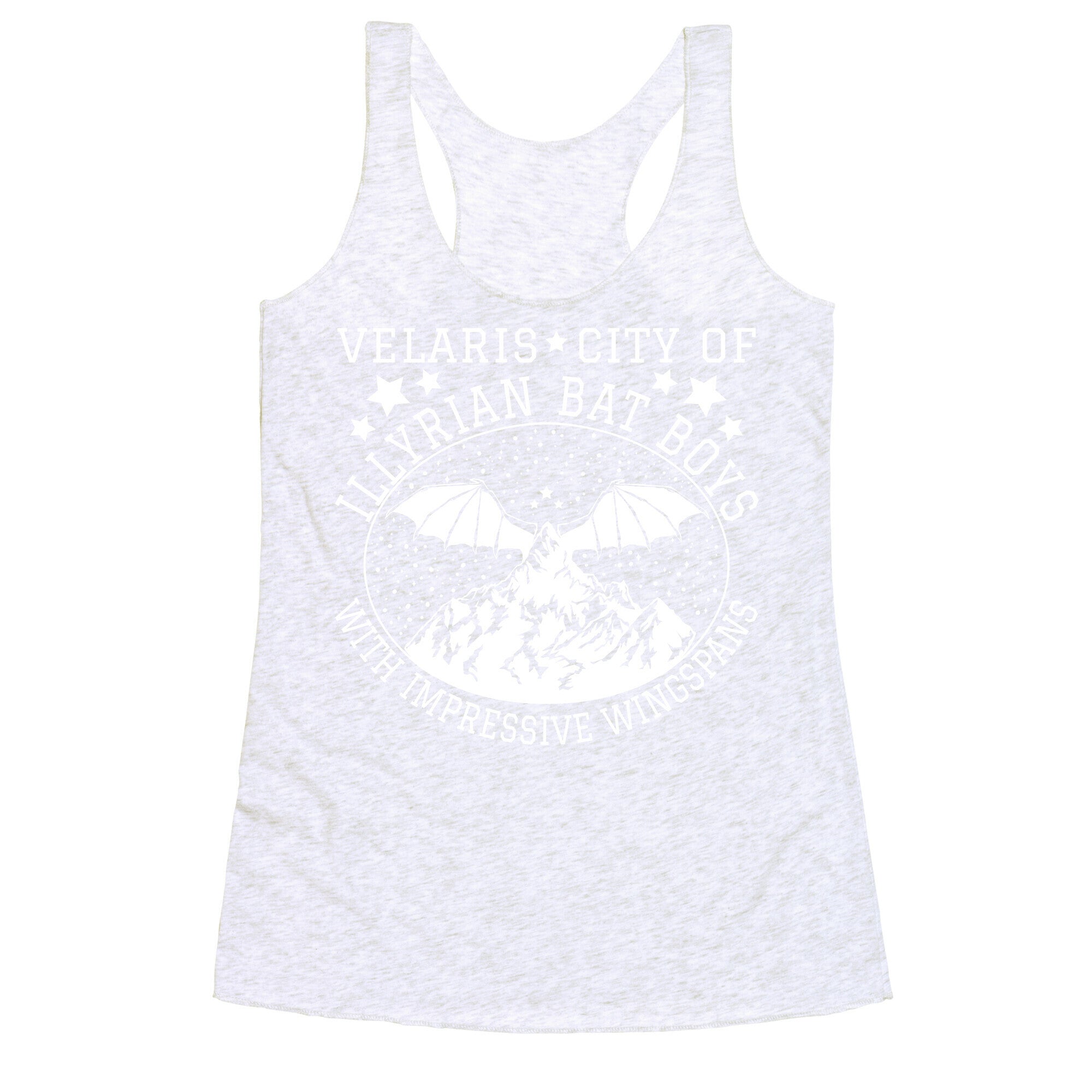 City Of Illyrian Bat Boys With Impressive Wingspans Racerback Tank