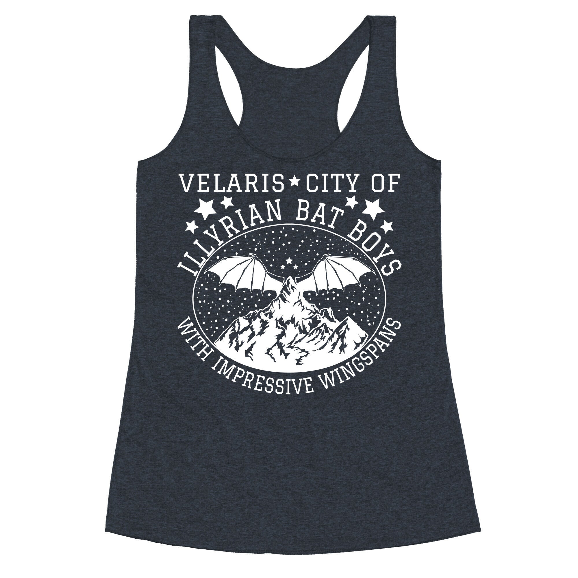 City Of Illyrian Bat Boys With Impressive Wingspans Racerback Tank