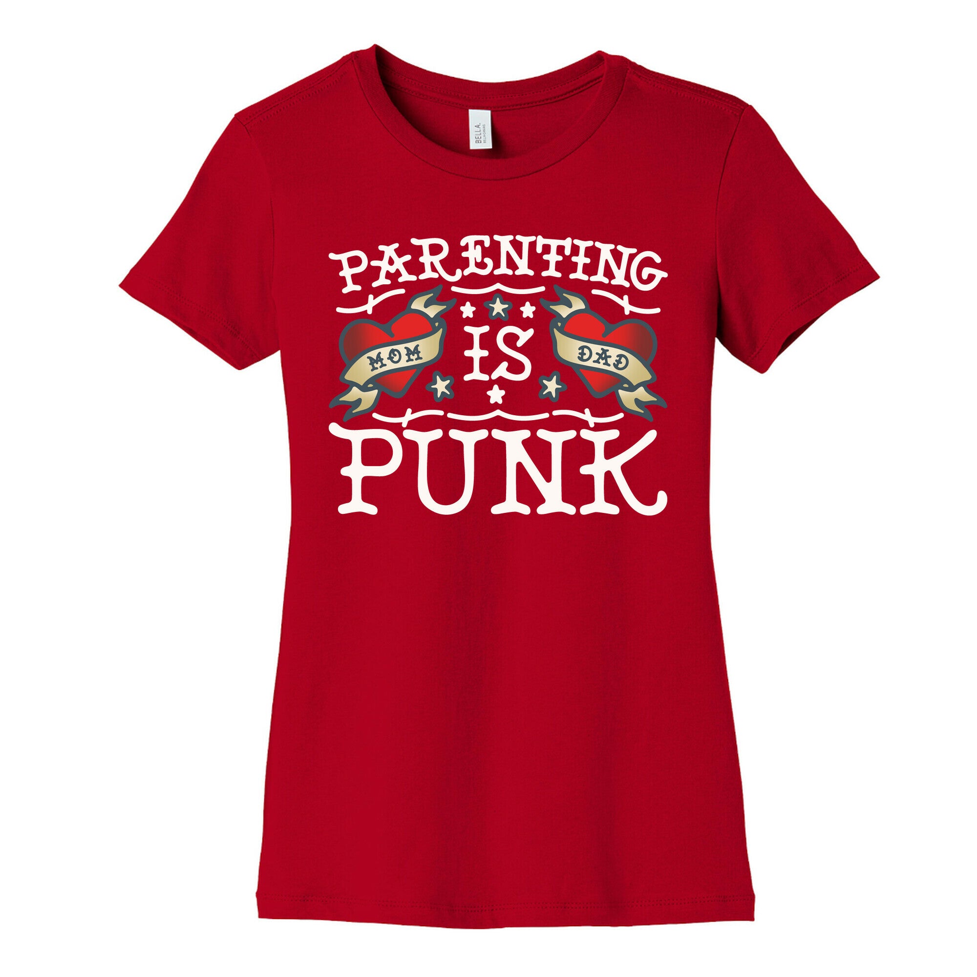Parenting Is Punk Mom and Dad Women's Cotton Tee