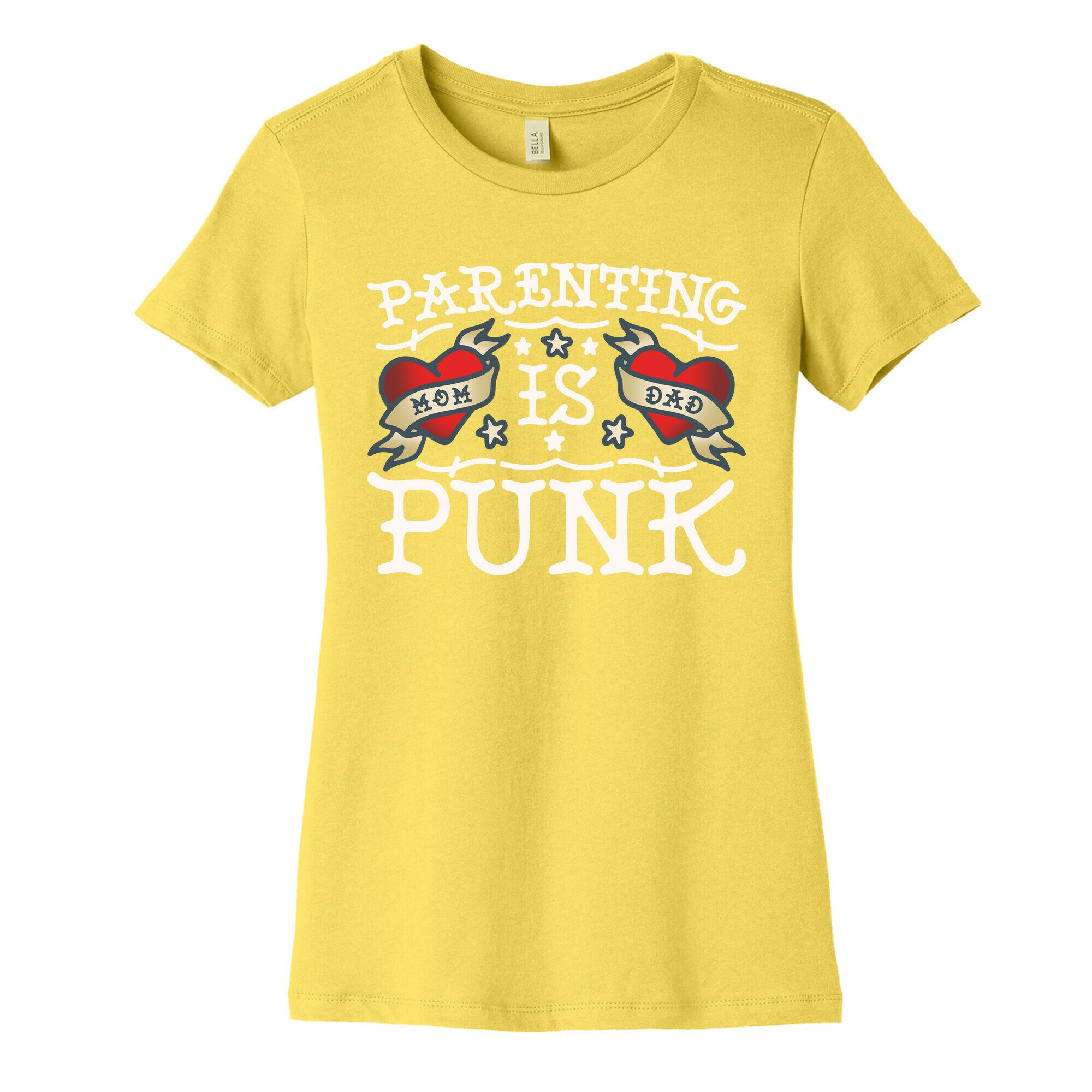 Parenting Is Punk Mom and Dad Women's Cotton Tee