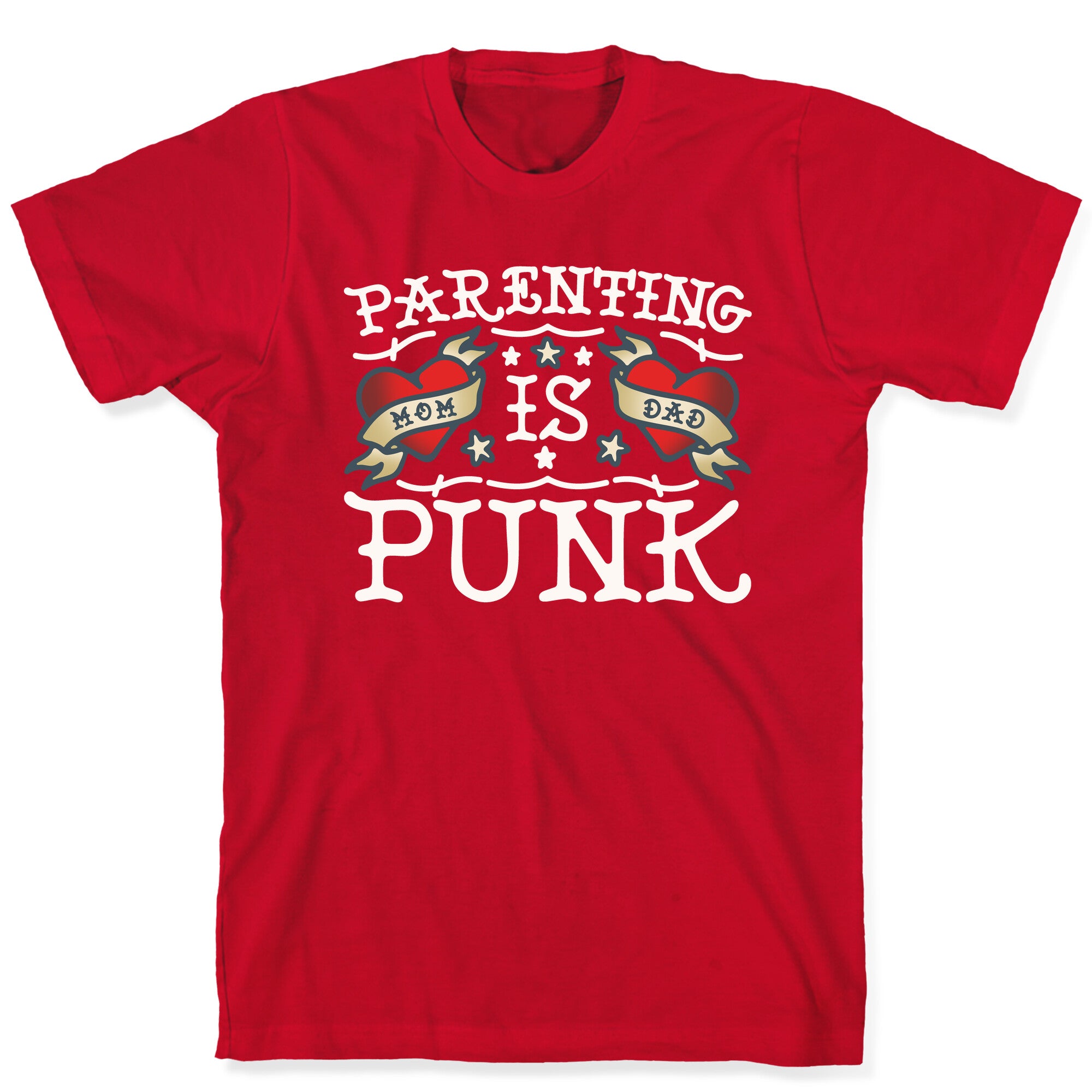 Parenting Is Punk Mom and Dad T-Shirt