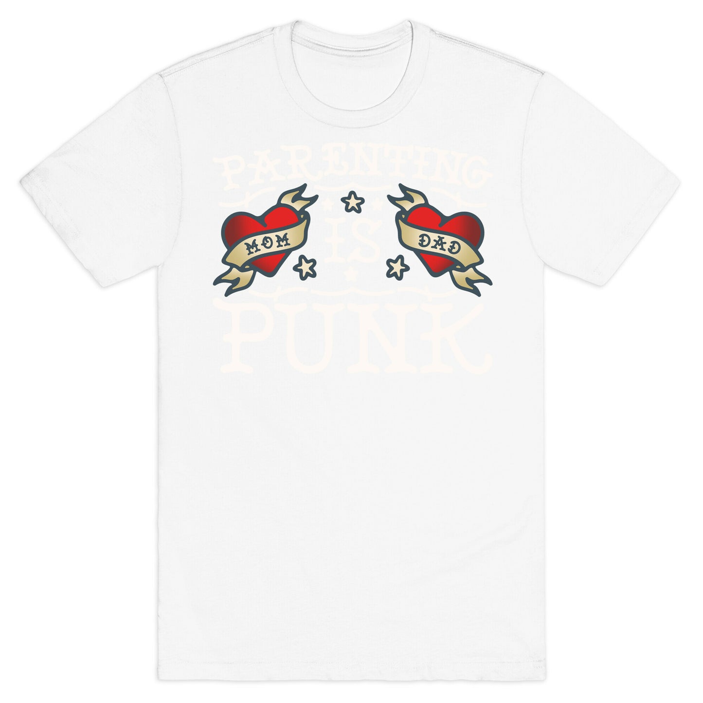 Parenting Is Punk Mom and Dad T-Shirt