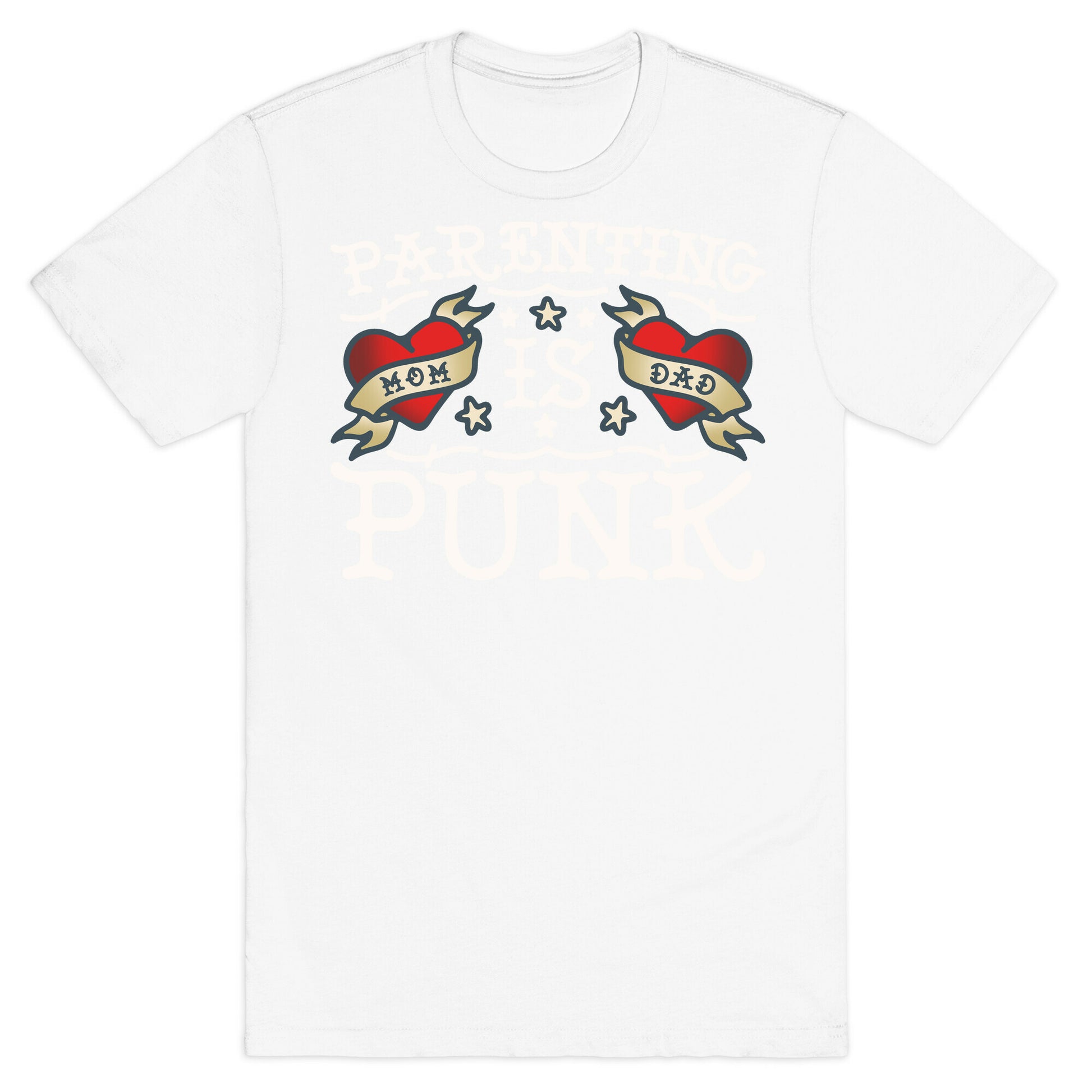 Parenting Is Punk Mom and Dad T-Shirt
