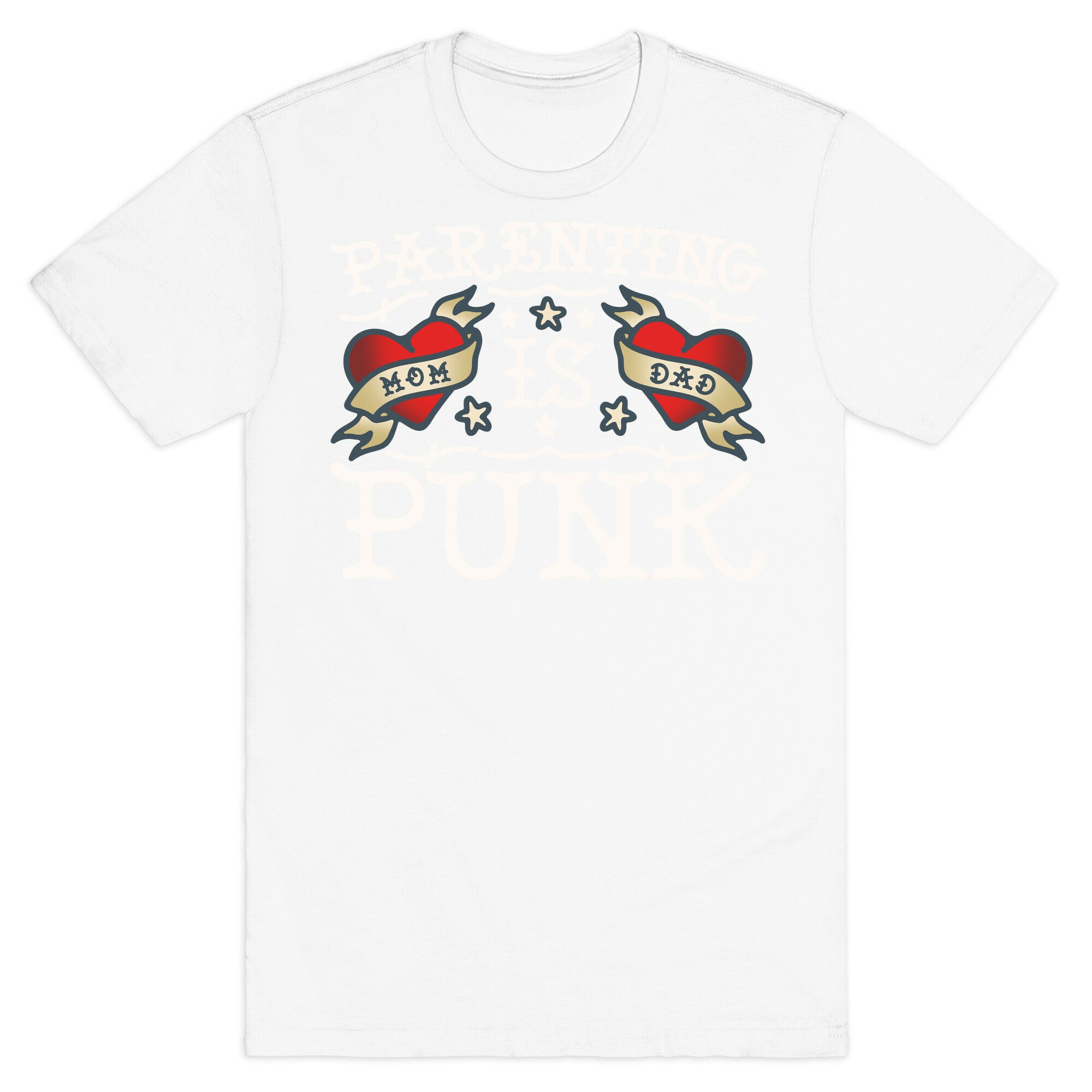 Parenting Is Punk Mom and Dad T-Shirt