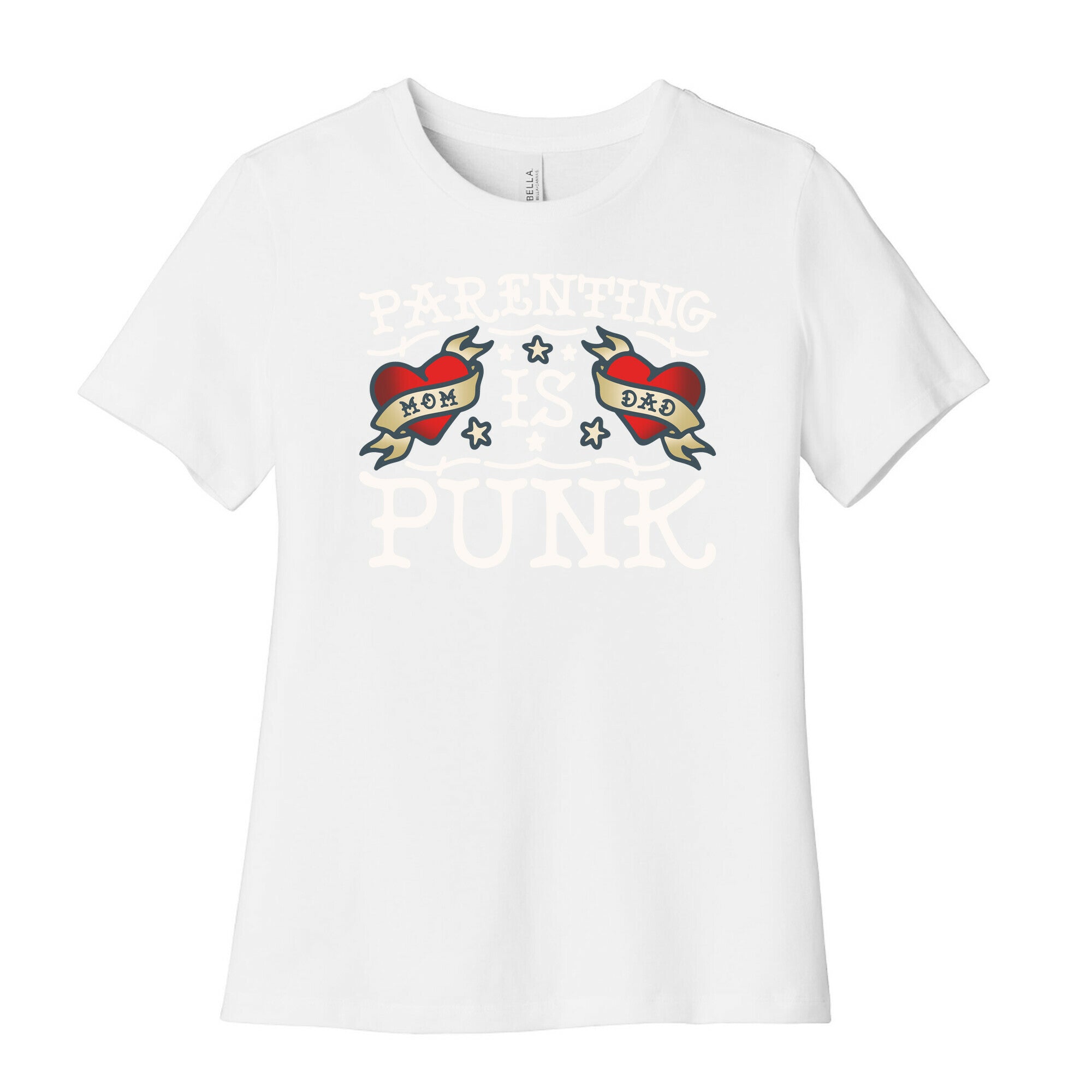 Parenting Is Punk Mom and Dad Women's Cotton Tee