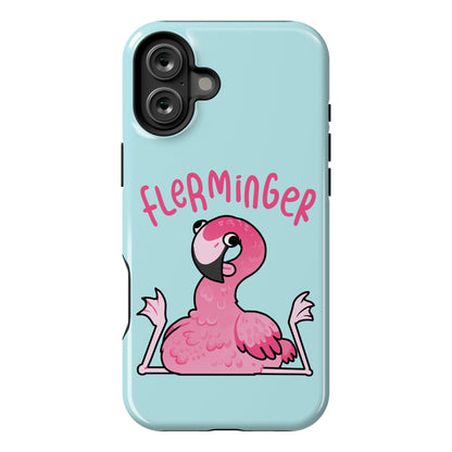 Derpy Flamingo Flerminger Phone Case