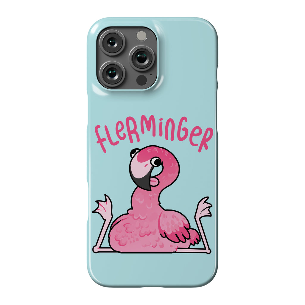 Derpy Flamingo Flerminger Phone Case