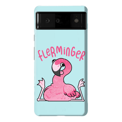 Derpy Flamingo Flerminger Phone Case