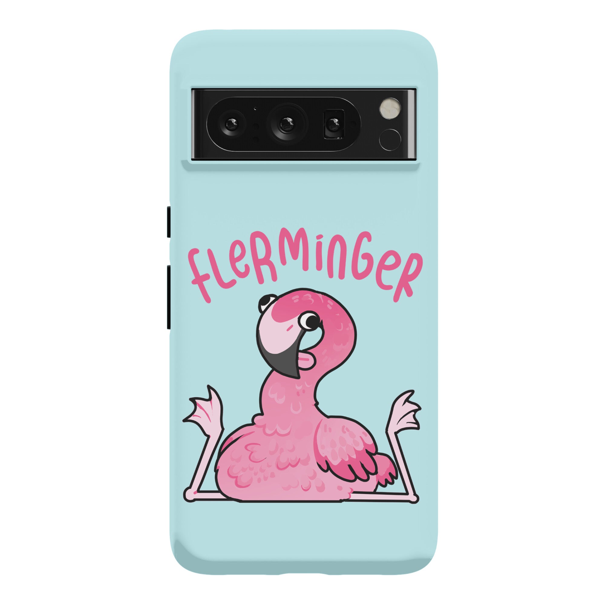 Derpy Flamingo Flerminger Phone Case