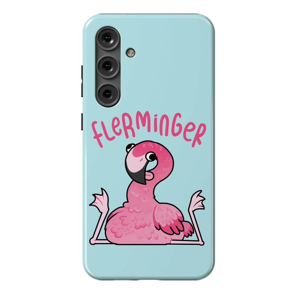 Derpy Flamingo Flerminger Phone Case